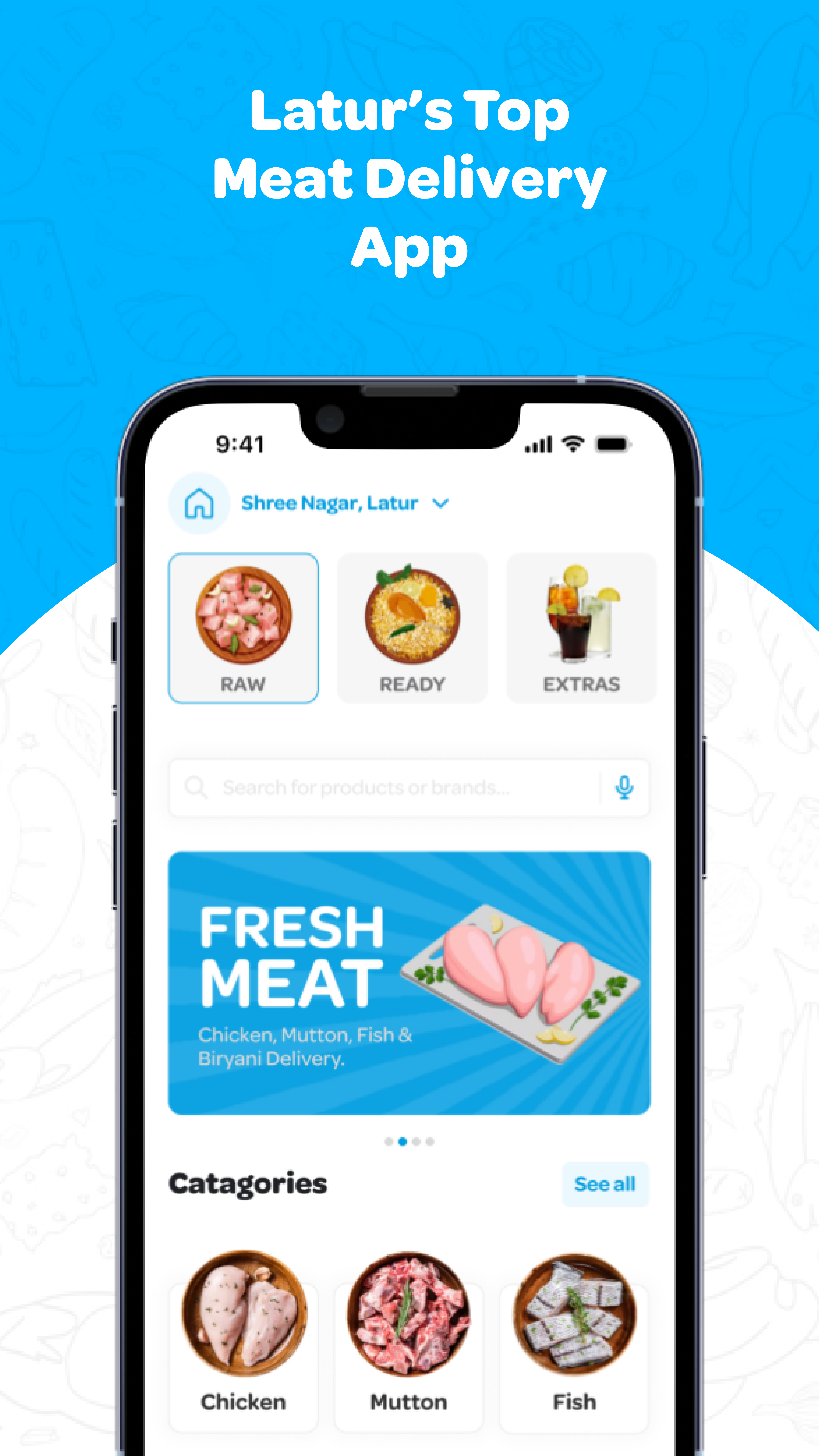 Latur's Top Meat Delivery App